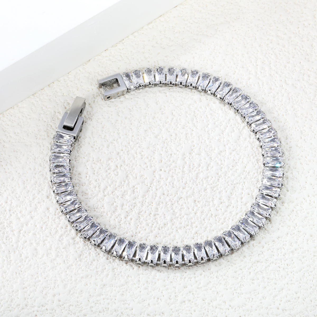 CZ Silver Tennis Bracelet