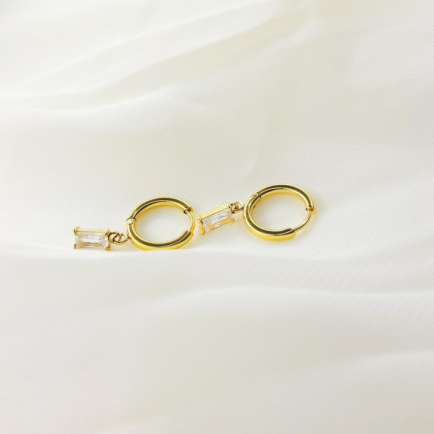 Simple Zirconia Hoops