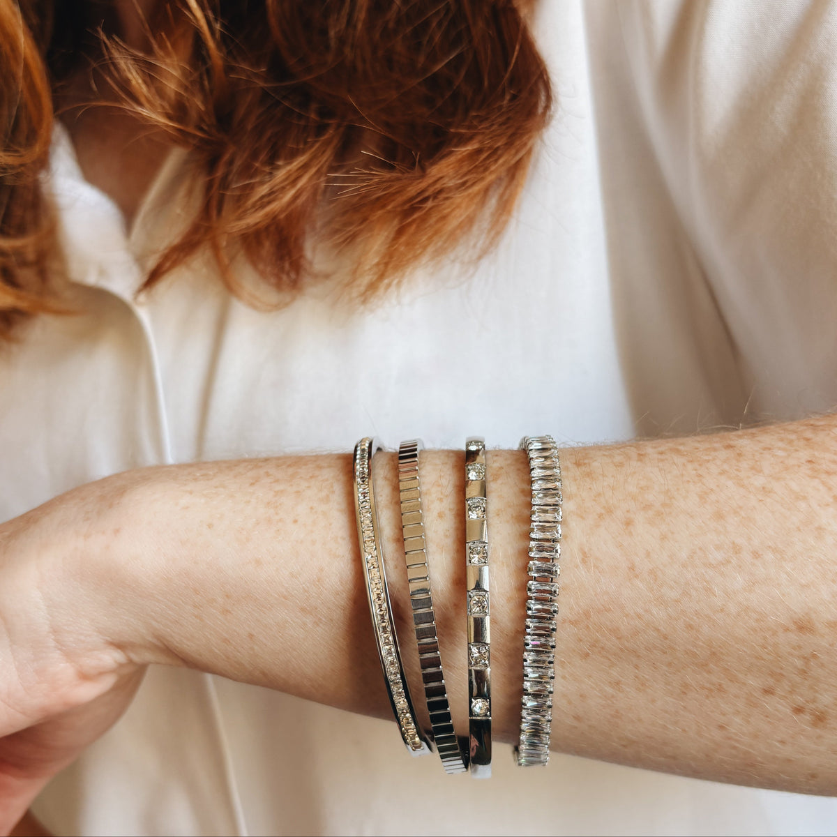 CZ Silver Tennis Bracelet
