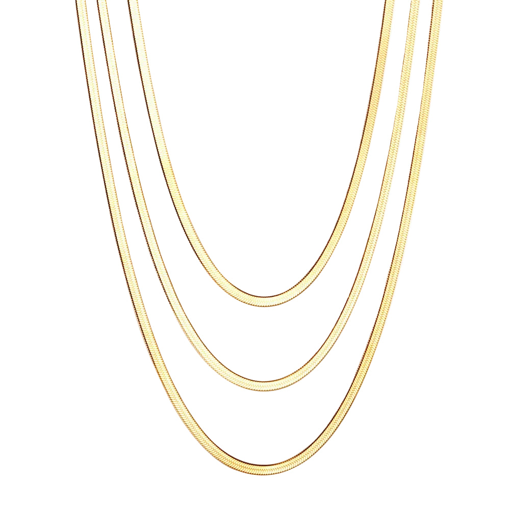 Layered snake chain