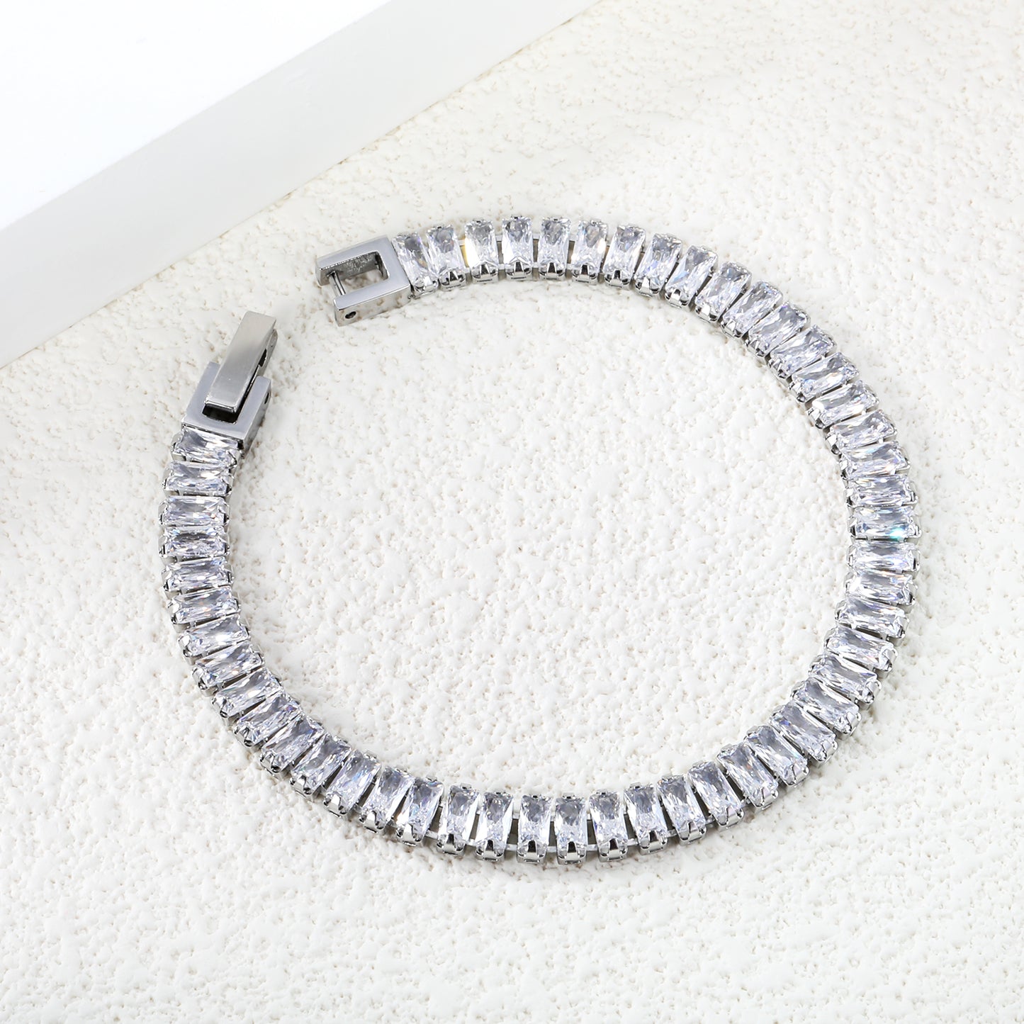 CZ Silver Tennis Bracelet