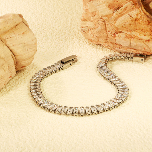 CZ Silver Tennis Bracelet