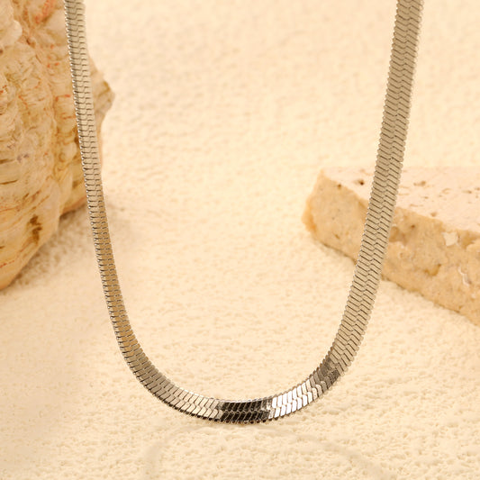 Silver Herringbone Chain