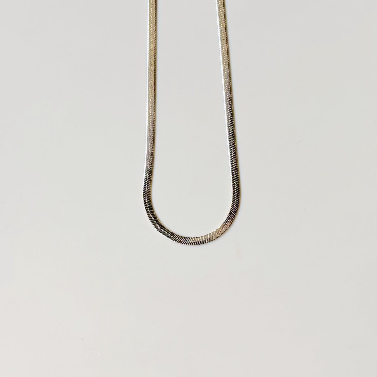 Silver Herringbone Chain