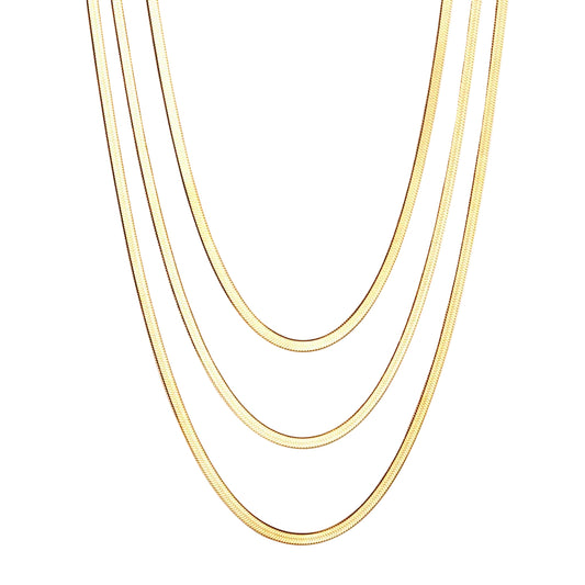 Layered snake chain